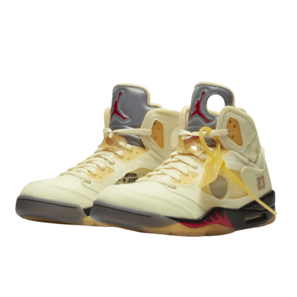 Off-White x Air Jordan 5 (Sail)